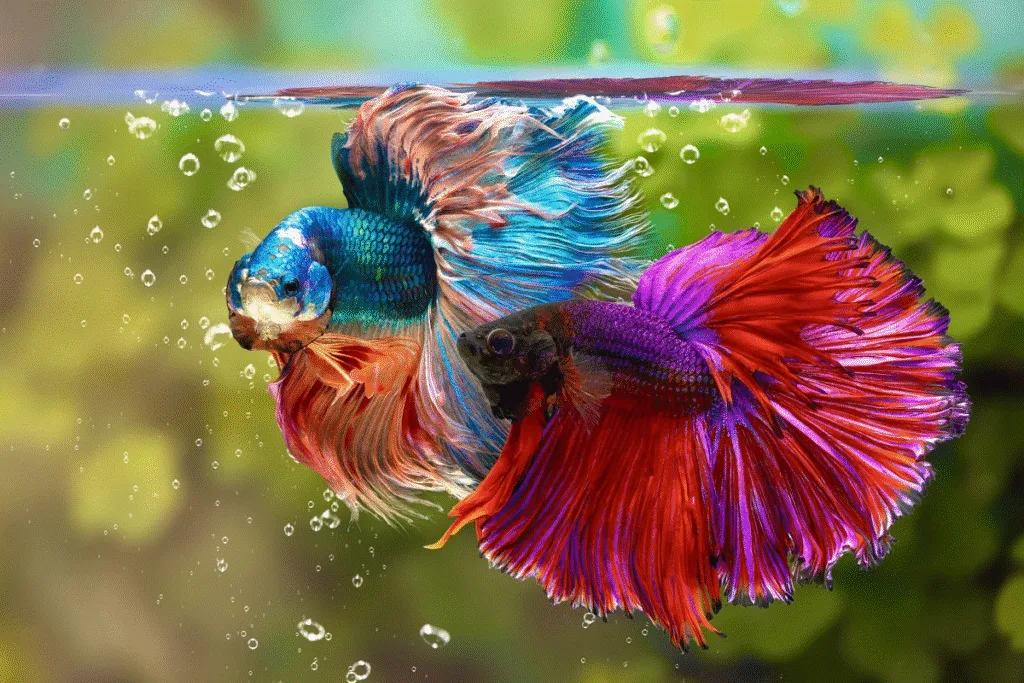 Thức ăn cho cá betta lên màu